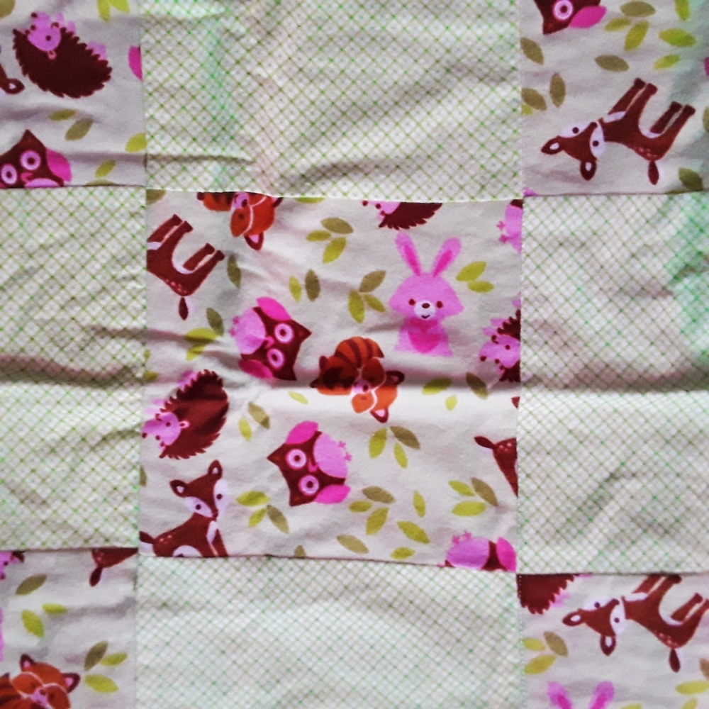 New Handmade Forest Animal Quilt Hedgehog Quilt